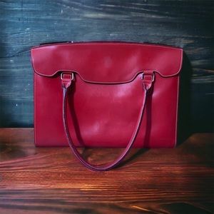 Lodis red multi purpose bag/purse rare laptop business case
